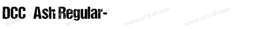DCC   Ash Regular字体转换